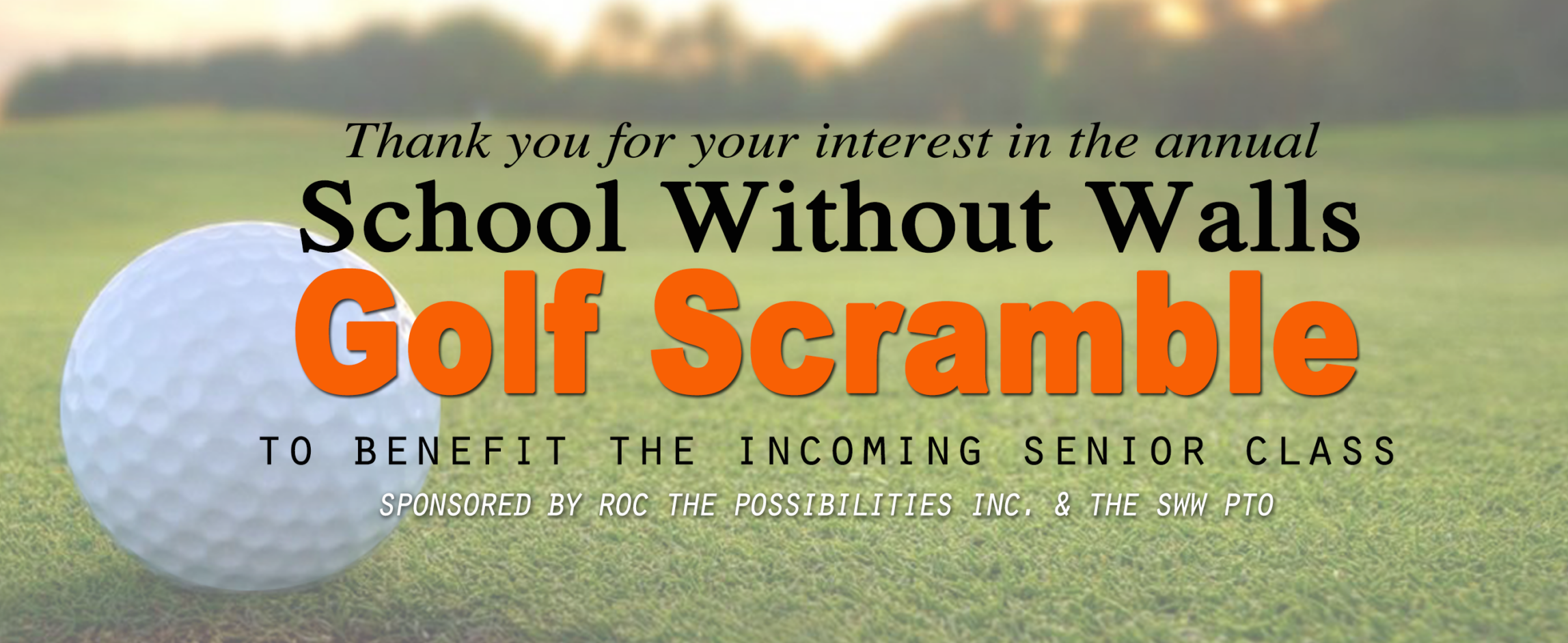 School Without Walls Golf Scramble